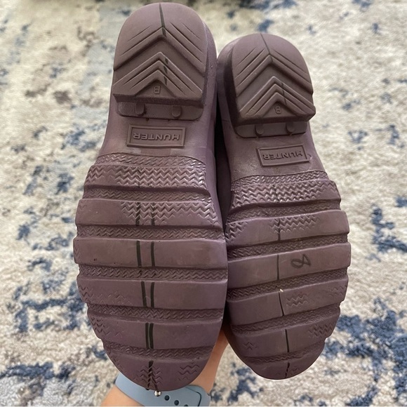 Hunter Classic Tall Rain Boots Lavender Purple Wellies Size 4 - Picture 9 of 14